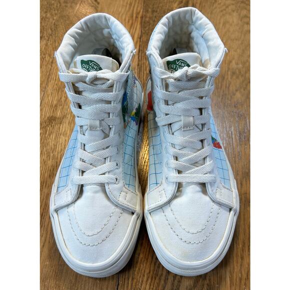 VANS Sk8-Hi SAVE OUR PLANET Continents Youth Sz 4.5 Women’s Sz 6 Hi-Top Sneakers - Picture 3 of 9